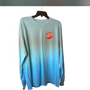 Benny & Belle Light Blue Long Sleeve tailgate shirt women's XL
